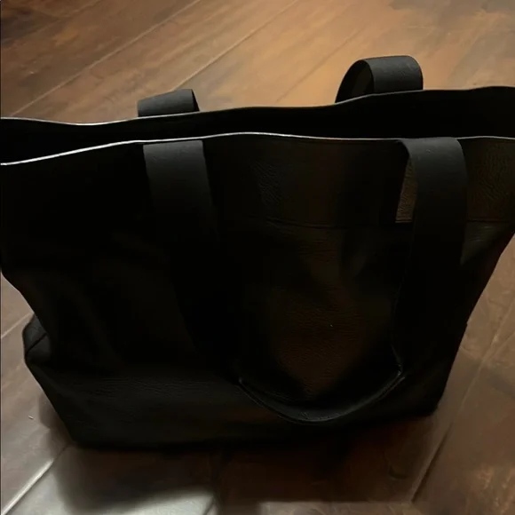 Coach Black Leather Tote with Sturdy Handles - Picture 6 of 8